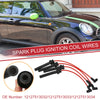 MINI Cooper R50 R52 4pcs Spark Plug Wire Ignition Coil Cable (2002-2008)