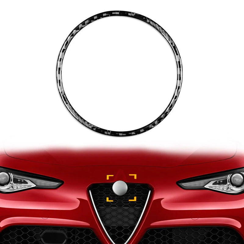 Alfa Romeo Giulia Black Front Emblem Badge Trim (2017-2023)