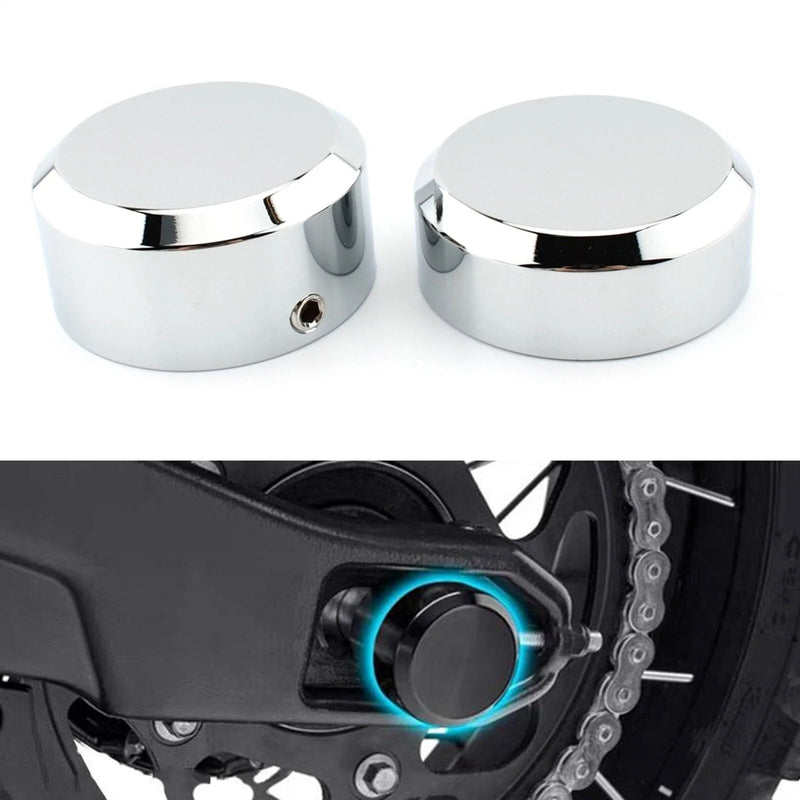 Harley Sportster S 1250 Chrome Rear Wheel Axle Nut Covers (2021-2023)