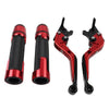 BMW G310R G310GS Red Extendable Brake Clutch Levers Grips Set (2017-2023)