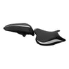 Kawasaki Ninja 400 Black White Driver Passenger Seat (2018-2023)