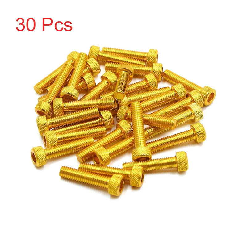 Car 30pcs M6 x 30mm Hexagon Socket Fastener Bolts Screws