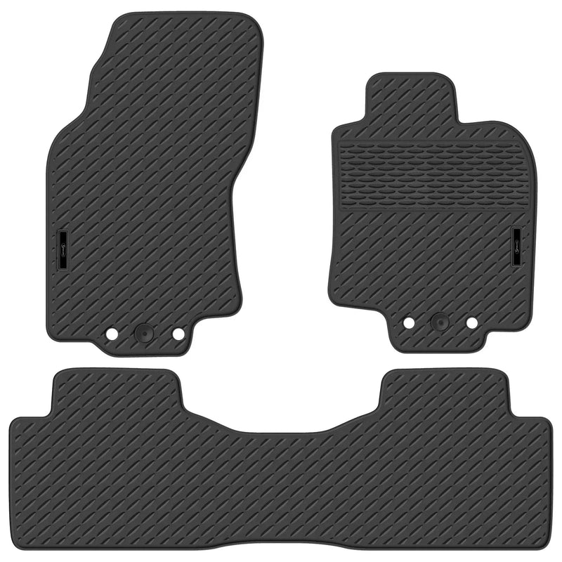 Isuzu D-Max Full Set Custom Fit Moulded Rubber Floor Mats (2012 - 2020)