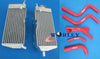 Honda CR125R CR125 1987-1988 Aluminum Radiator & Blue Hoses