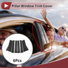 Toyota Avanza Carbon Fiber Car Door Pillar Window Trim / 6 Pcs (2022–2025)