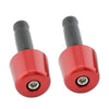 Universal Motorcycle - Red 1in Handlebar Hand Grips & End Caps