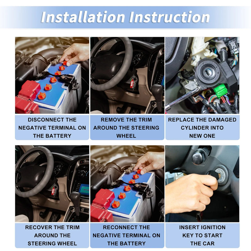 Nissan Maxima Ignition Lock Cylinder with 2 Key (1995 - 1999)