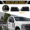 Ford F-250 F-350 F-450 Rearview Mirror Cover Cap 2 x Black Carbon Fiber
