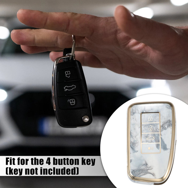 Lexus ES350 RX GS LS NX 4 Button Key Fob Cover Case Gray (2013-2023)