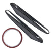 BMW E90 E92 E93 M3 Carbon Fiber Fender Side Light Grille Trim (2008-2013)