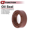 Oil Seal 20x32x10mm Brown 2 x Pcs