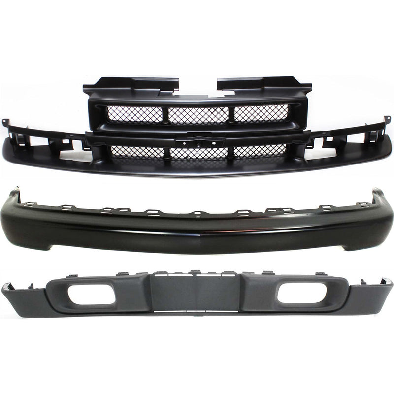 Front Bumper Grille Valance Kit For 1998-2004 Chevrolet
