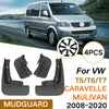 VW Transporter T5 / T6 Caravelle Multivan 4x Fender Mud Flaps Splash Guards