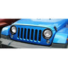 Jeep Wrangler JK JKU Black Headlight Ring Cover Trim Bezels (2007-2018)