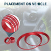 Subaru BRZ 4 Pcs / AC Vent Adjust Switch Knob Cover Ring (2022–2024)