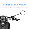 Kawasaki KLR650 KLR250 4" Rearview Round Side Mirrors (2008-2023)