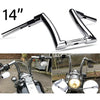 Harley Sportster, Yamaha Vstar 14" Chrome Rise 2" Ape Hanger Handlebar