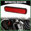 Motorbike Bike Safety Red 5pcs 3.66x0.83in Reflector Oval
