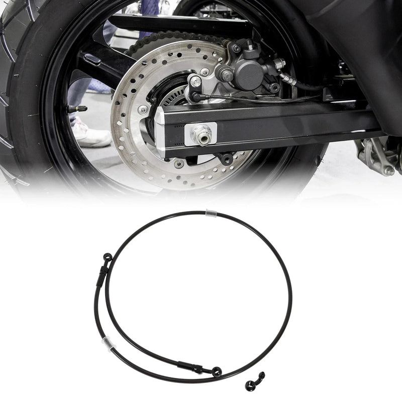 Motorcycle 140cm Motorcycle Brake Clutch Oil Hose Line Nylon Stainless Steel Wire Braid PU