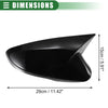 Hyundai Veloster (2012-2017) Gloss Black Rearview Mirror Cover Caps