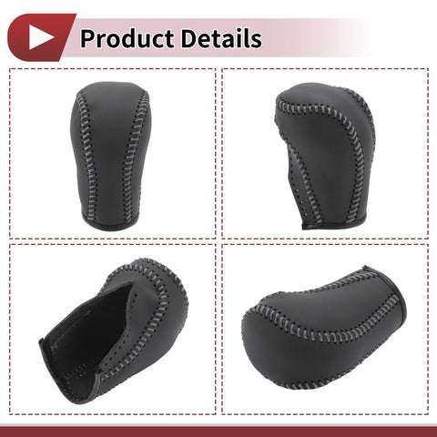 Mazda CX-5 (2013-2014) Gray Faux Leather Gear Shift Knob Cover