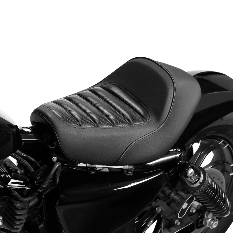 Harley Sportster XL Iron 883 1200 Black Solo Driver Seat (2010-2022)