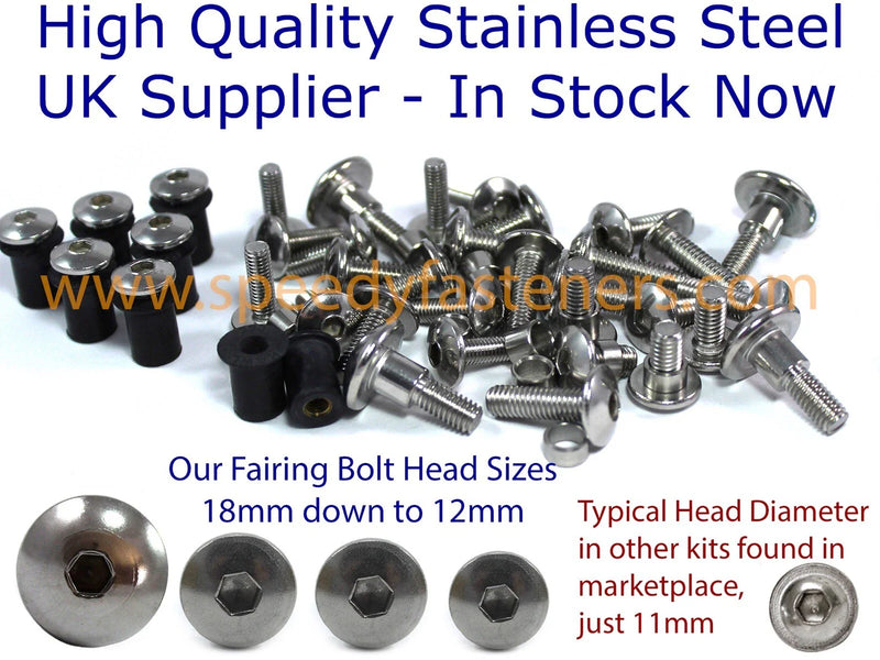 Yamaha TZR 250 Fork Head Bolts & Windscreen Wellnut (1989–1997)