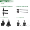Dodge Dakota 8 Pcs Tie Rod Ends & Ball Joints (2005-2011)