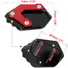 BMW R1200GS LC Kickstand Enlarger Plate Pad Red (2013-2019)