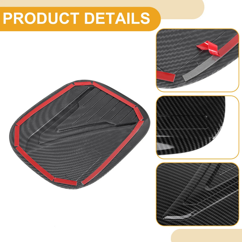 Chevy Trax Gas Tank Flap Carbon Fiber Black Fuel Tank Door Cap (2023-2025)