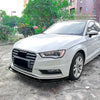 Audi A3 8V Gloss Black Front Bumper Spoiler Lip (2013-2016)