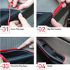 Universal Models 16ft Red Car Interior Door Gap Edge Line Molding Trim