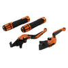 Speed Twin Orange Extendable Brake Clutch Levers Grip Set (2019-2023)