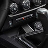 2008-14 Dodge Challenger Carbon Fiber Console Charging Port Panel Trim Cover