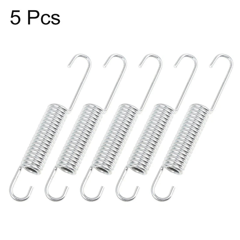 GS125 5pcs Silver Tone Main Bracket Kickstand Return Spring