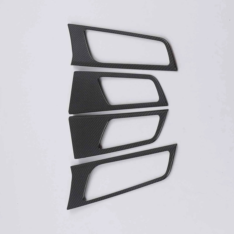 Hyundai Tucson Inner Door Handle Bowl Lid Carbon Fiber Cover Trim (2016-2020)