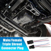 BMW 1 Set 3-Pin Male/Female Triple Shroud Connector Plug