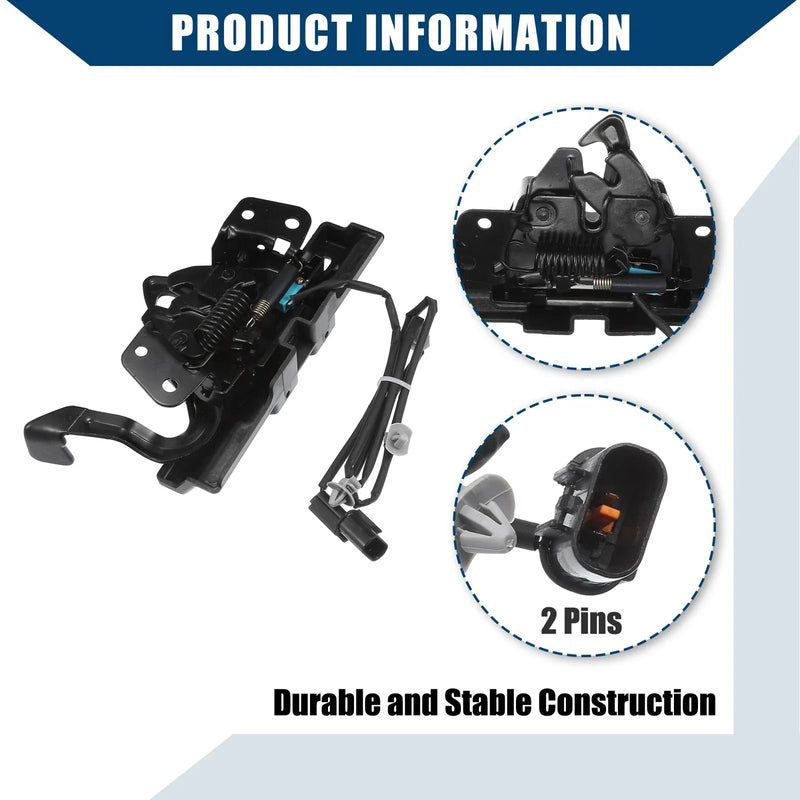 Hyundai Sonata 2015-2017 - Durable Black Hood Lock Latch