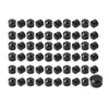Harley Evolution Engines 60 x Black Engine Bolt Caps Covers (1984-1999)