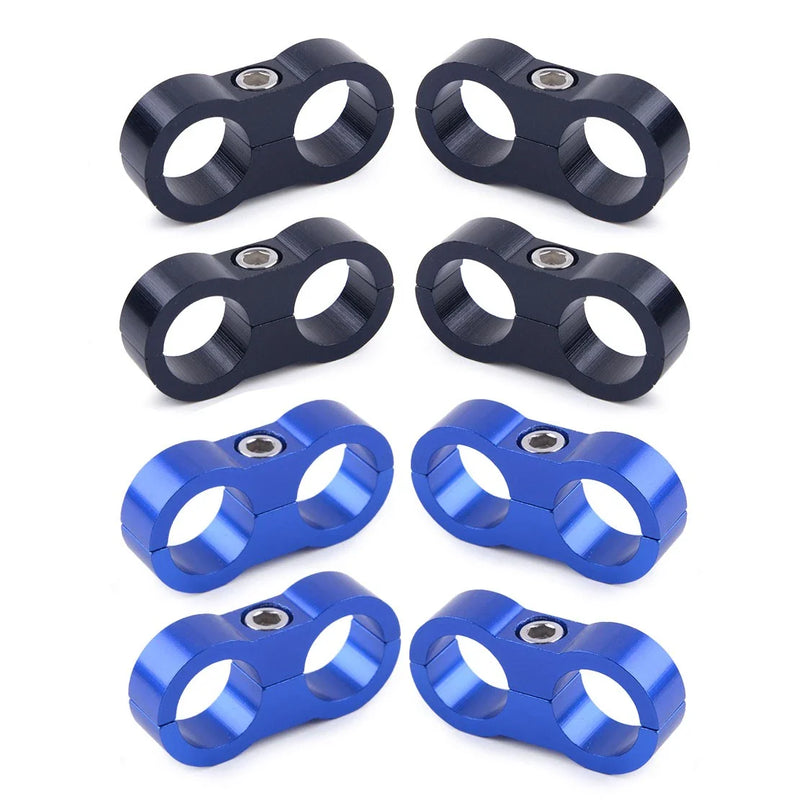 Universal Fit Braided AN10 Separator Clamp 4 x Alloy (No Year Specified)