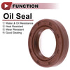 Oil Seal 22x35x7mm Brown 2 Pcs Seal Ring Rotary Shaft Seal FKM Rubber