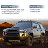 Toyota 4Runner Left Side Mirror Cover Cap Gloss Black