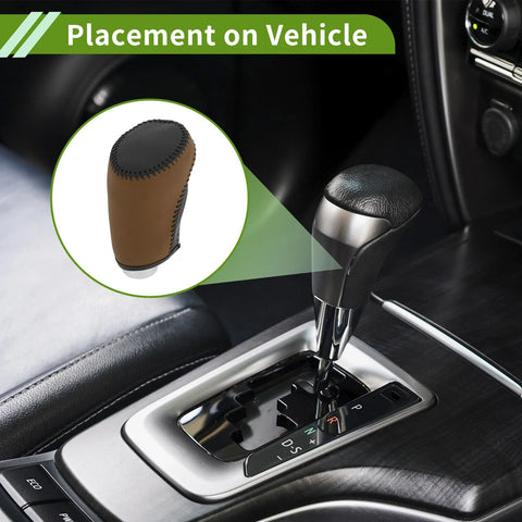 Chevrolet Malibu (2016-2020) Black Brown Car Gear Shift Knob Cover