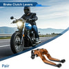 Yamaha WR125X 1 Pair Adjustable Short Long Brake Clutch Levers Orange Black