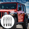 Toyota Land Cruiser Prado Silver Tone Door Handle Cover Trim (2009-2023)
