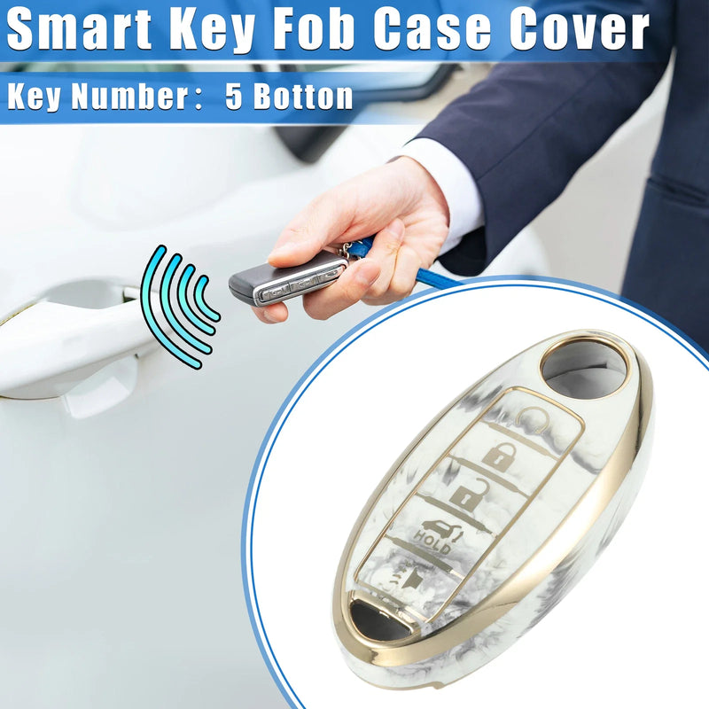 Nissan Altima Maxima Infiniti TPU Gray Key Fob Cover