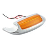 Harley Electra Glide FLHT Chrome Front Fender Tip Orange Light (2014-2022)