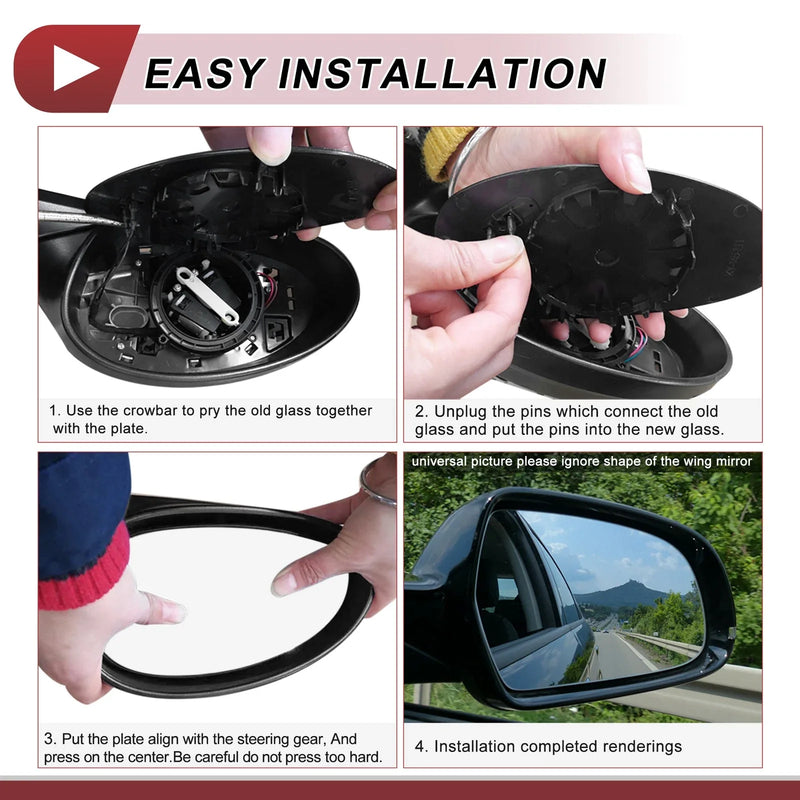 Ford Explorer Heated Right Passenger Side Mirror Glass (2006-2010)