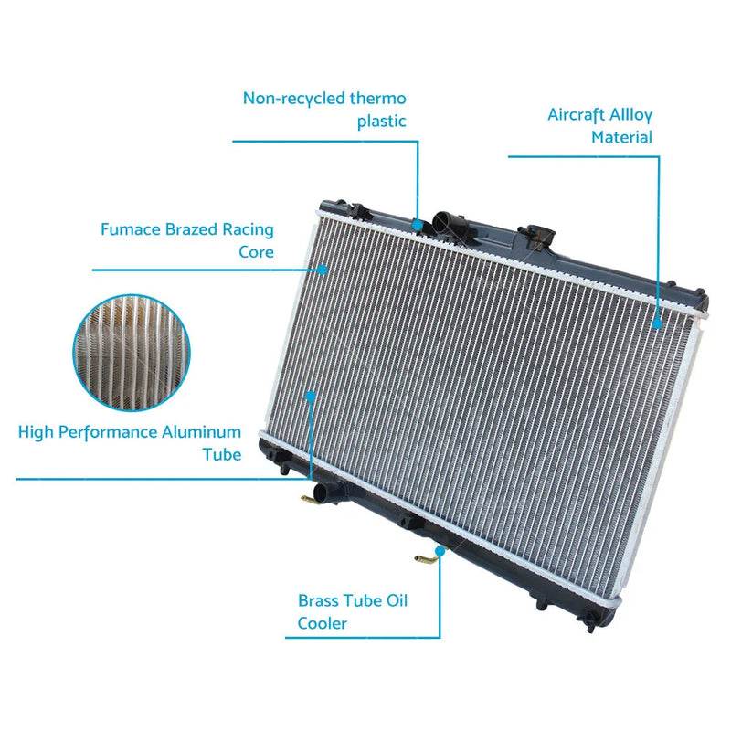 Toyota Corolla AE100 AE102 1.6 Alloy & Plastic Radiator (1994-1999)