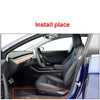 Tesla Model 3 Carbon Fiber Decorative Car Door Sills Protection Sticker fit